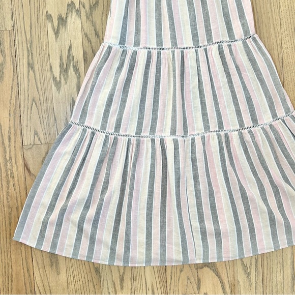 Caslon Women’s Striped Linen Blend Eyelet Maxi Dress Size XXS (00) - Picture 6 of 16